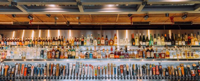 Krause's Cafe bar with extensive tap wall and liquor selection